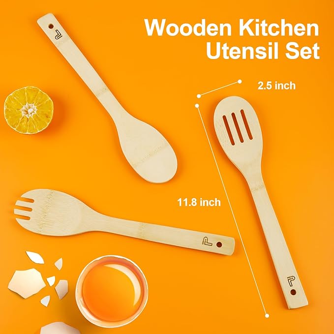 5 Piece Wooden Spoons - Image 5