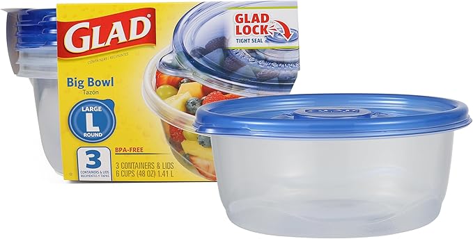 Glad GladWare Big Bowl Food Storage Containers by GladTrashFoodStorage
