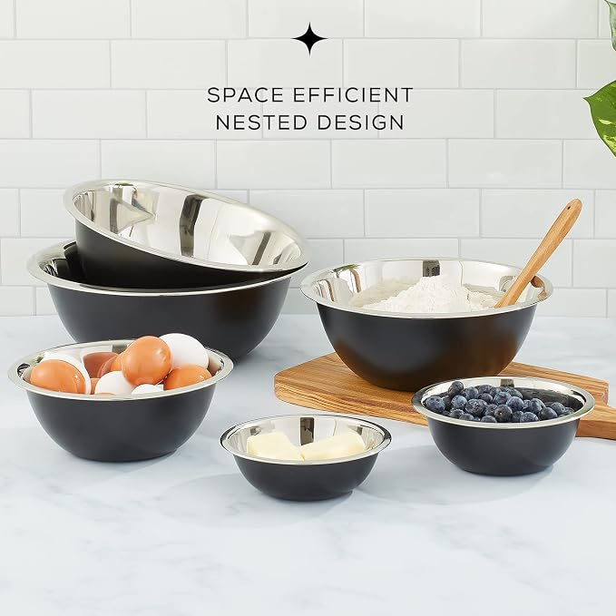 JoyJolt Stainless Steel Mixing Bowl Set - Image 4