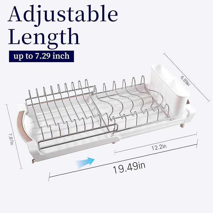 Dish Drying Rack Compact Expandable - Image 2
