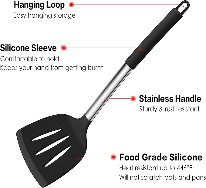 LIANYU 15-Piece Kitchen Cooking Utensils Set - Image 3