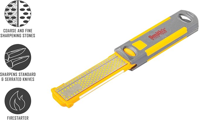 Smith's 51178 Pack-Pal 4" Diamond Combination Sharpener – Retractable 2-Sided - Image 2