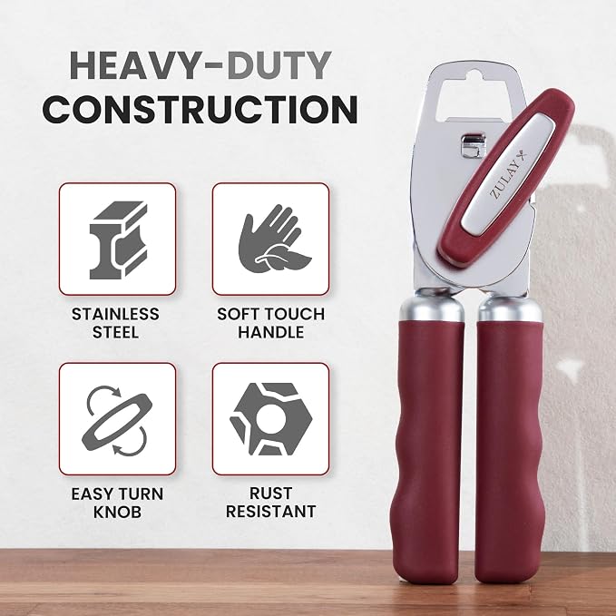 Zulay Kitchen Heavy Duty Stainless Steel Can Opener Manual - Image 3