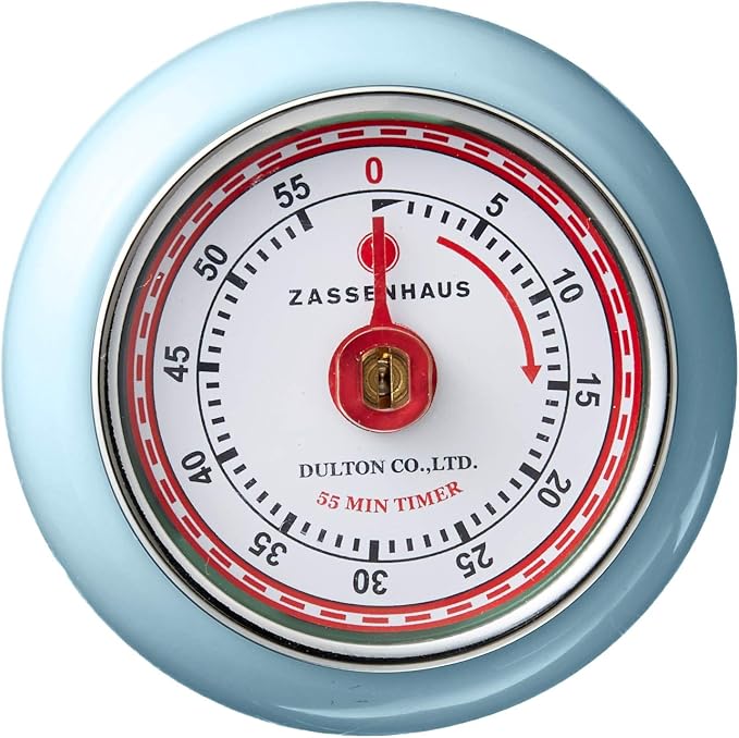 Zassenhaus Magnetic Retro Kitchen Timer, Classic Mechanical Cooking Timer - Image 2