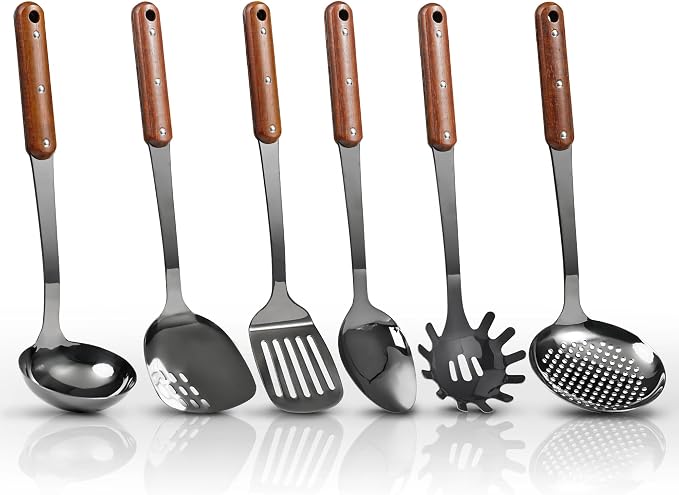 Stainless Steel Mirror Polished Kitchen Utensils Set - Image 6