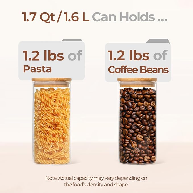 ComSaf 1.7 Qt Glass Storage Containers - Image 3
