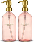 MaisoNovo Soap Dispenser 2-Piece Set | 16.9oz Pink Bottles by MaisoNovo-TheArtofSustainableLiving