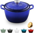 ROSSALLINI Signature Enameled Cast Iron Dutch Oven, Non-Stick Serving Pot by RossalliniSignatureStoneware
