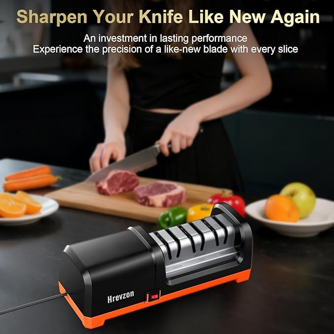 Knife Sharpener Electric for Kitchen Knives, - Image 2