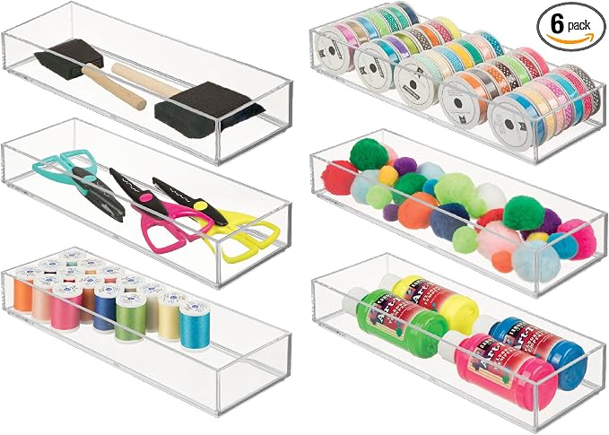 iDesign Plastic Makeup Drawer Organizer Tray by iDesign