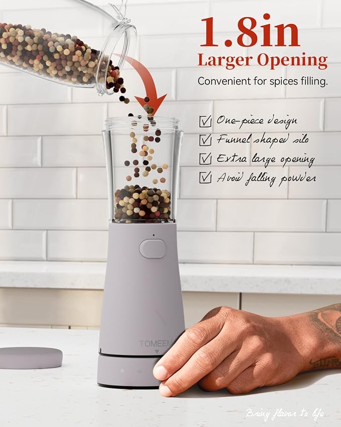 Electric Salt and Pepper Grinder Set - Image 5