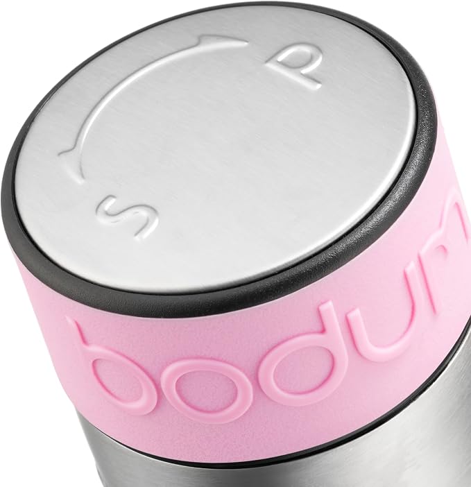 Bodum Twin Dual Salt and Pepper Grinder, Stainless Steel w/Silicone Sleeve - Image 2
