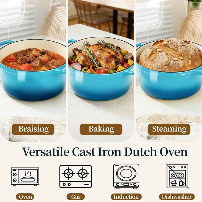 Enameled Cast Iron Dutch Oven - Image 8
