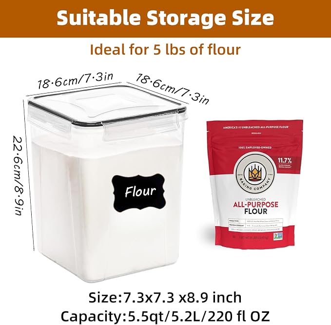 5.2L 4-Pack Airtight Food Storage Containers - Image 2
