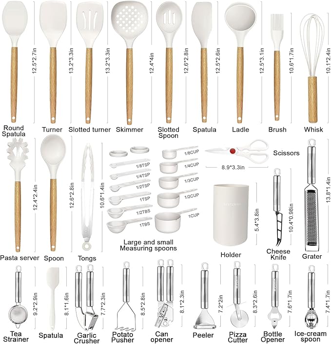 Cooking Utensils Set- 35 PCs Kitchen Utensils - Image 2