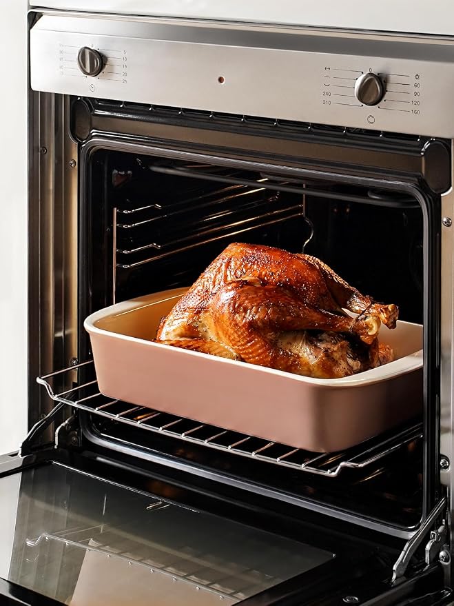 LE TAUCI Deep Casserole Dishes for Oven, 13.7”x9.6” Ceramic Baking Dish Set - Image 7