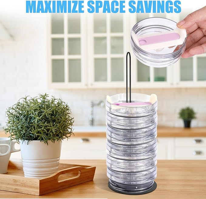 Vodolo Tumbler Lid Organizer, Slim Vertical Storage - Image 6