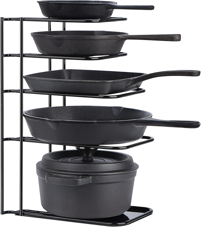 Toplife Heavy Duty Pan Organizer, 5 Tier Pot and Pan Organizer Rack by Toplife