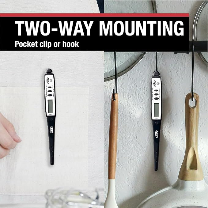 CDN Waterproof Digital Cooking Thermometer Instant Read 2.75" Stainless - Image 3