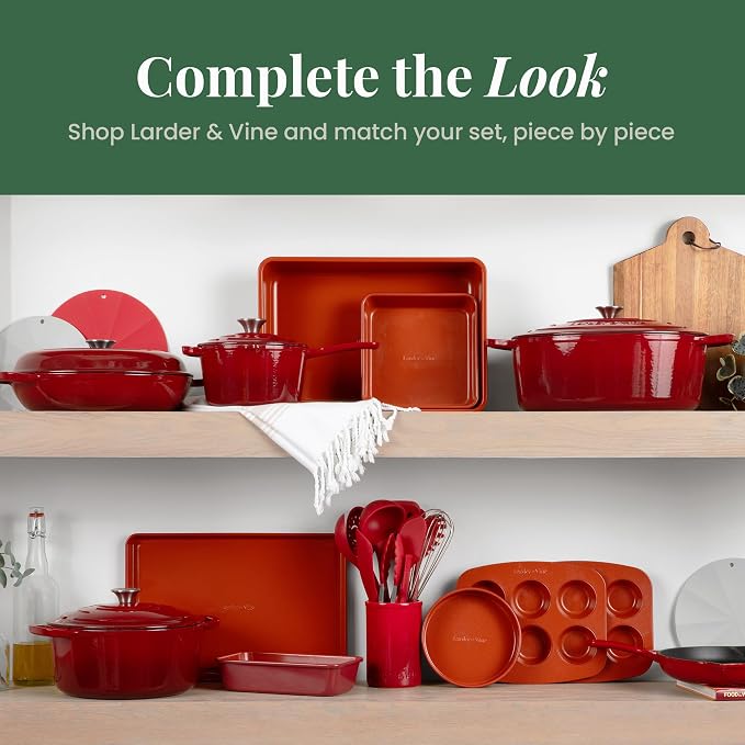 Larder & Vine 12-Piece Silicone Kitchen Cooking Utensils Set - Image 7