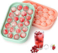 Ice Cube Tray, 2 Pack Flexible Silicone 22 Ice Balls Maker by VVAYHUA