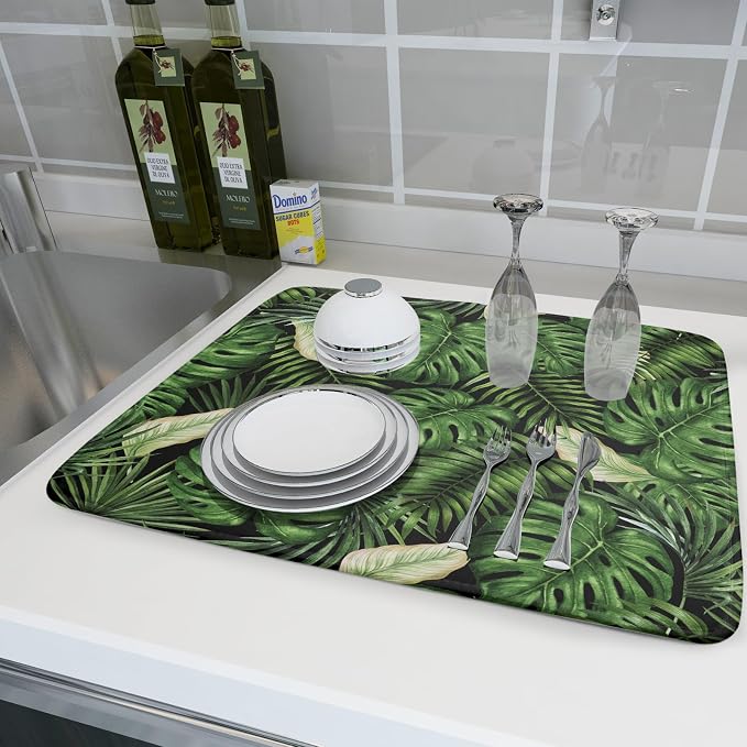 Giwawa Tropical Palm Leaf Dish Drying Mat - Image 6