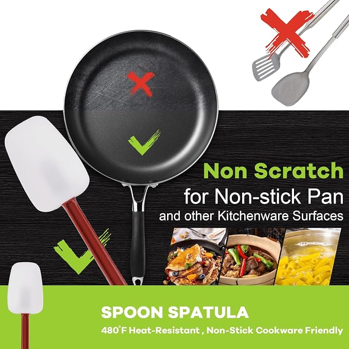 Kitchy Silicone Rubber Spatula and Spoon Set - Image 2