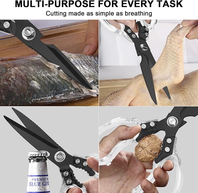CGBE Kitchen Scissors, Heavy Duty Food Scissors - Image 5