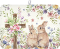 Easter Bunny Dish Drying Mat 18 x 24 Inch Rabbit Dish Drainer Rack Mat Colorful by Unknown