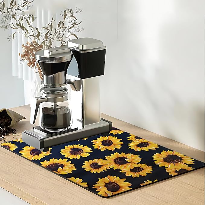Dish Drying Mat Foldable Fall Kitchen Drying Mat Absorbent Sink Mat - Image 4