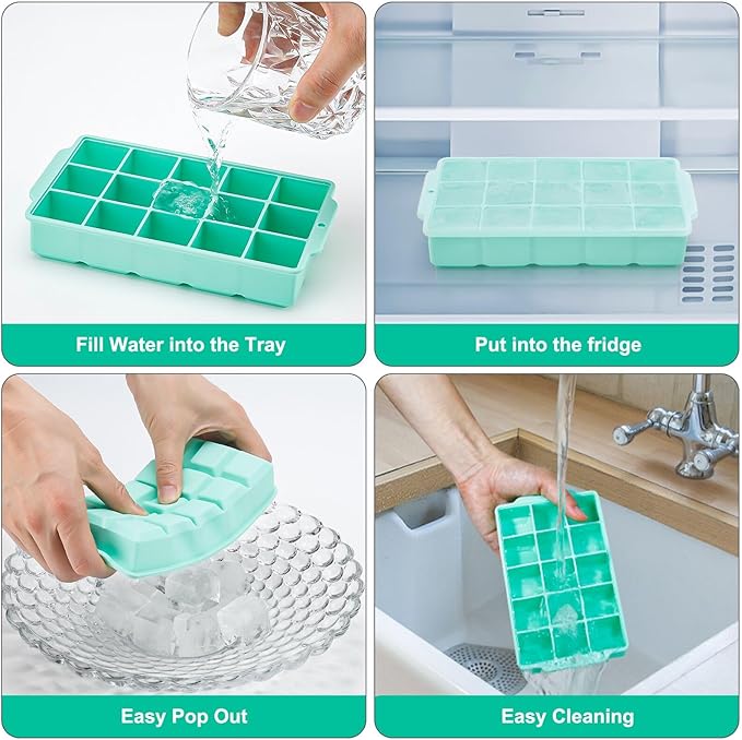 Reespring Silicone Ice Cube Tray, Ice Tray - Image 4