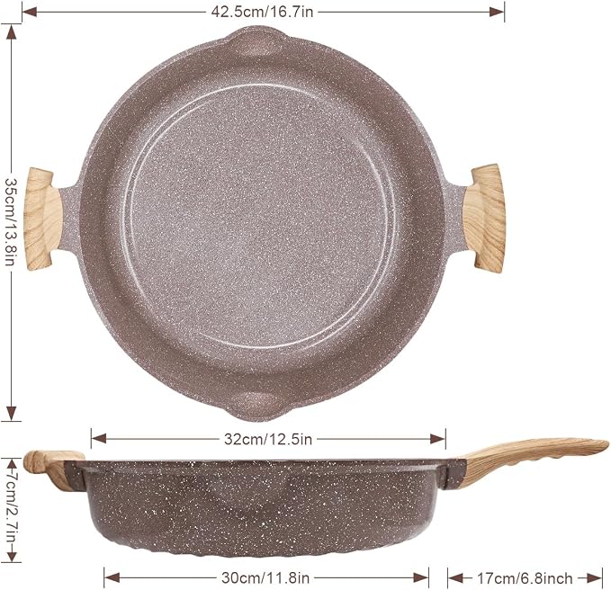 AIKENBBKK Ceramic Frying Pan - Image 2