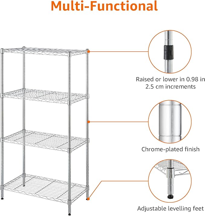 Amazon Basics 4-Shelf Adjustable Storage Shelving Unit - Image 7