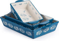 Wisenvoy Baking Dish Ceramic Lasagna Pan Casserole Dish 3-Piece Bakeware Sets by wisenvoy