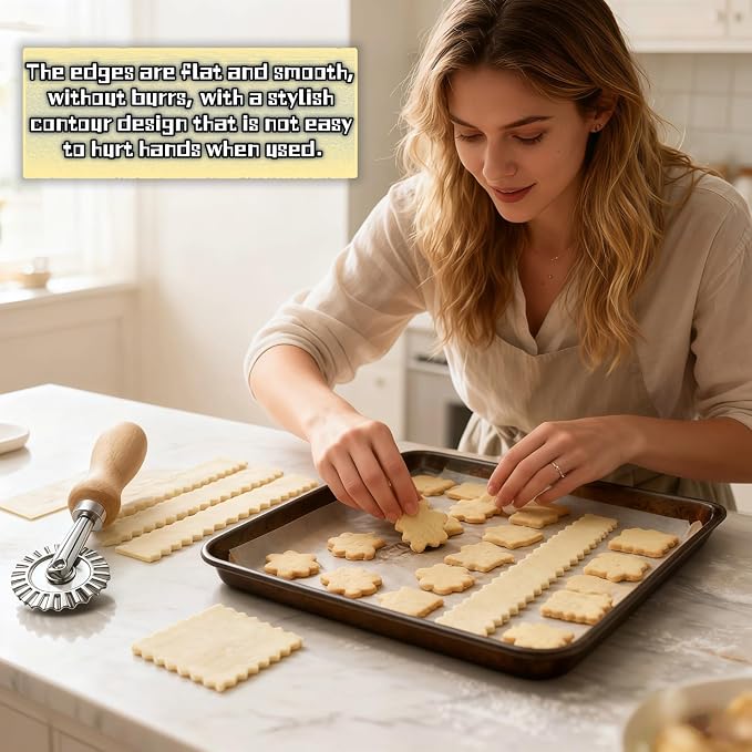 Pastry Wheel Cutter, 2 Inch Ravioli Cutter - Image 2