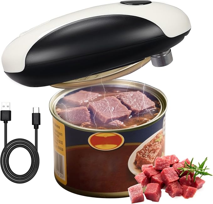 Rechargeable Electric Can Opener, Portable Gadgets Side Automatic Opener Can by HappyThanksgivingDay