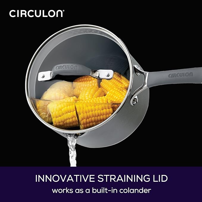 Circulon Radiance Hard-Anodized Nonstick Saucepan, Durable Nonstick Cookware - Image 4
