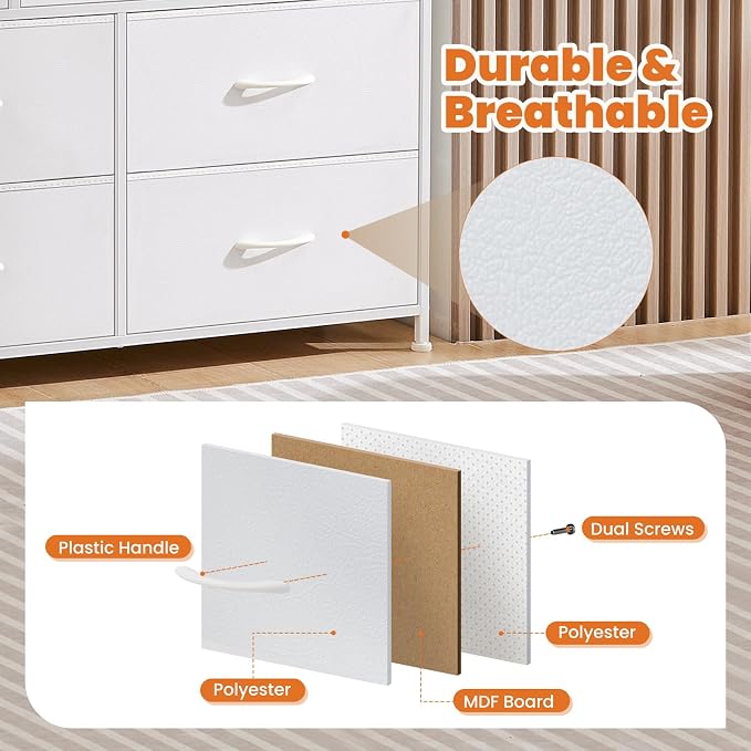 Sweetcrispy 7 Drawer Dresser Storage Organizer - Image 5