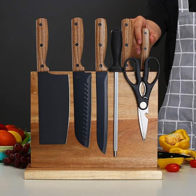 Home Kitchen Magnetic Knife Block Holder Rack Magnetic Stands - Image 4