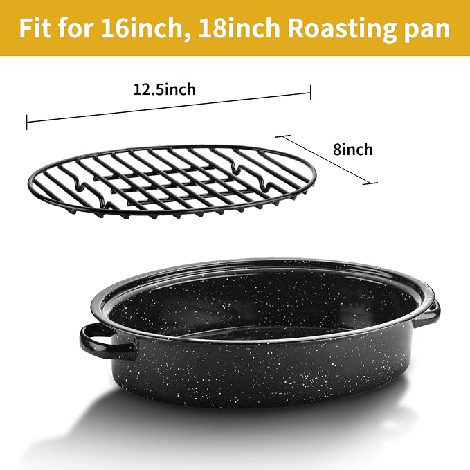 DIMESHY Roasting Rack, Enamel Finished, fit - Image 3