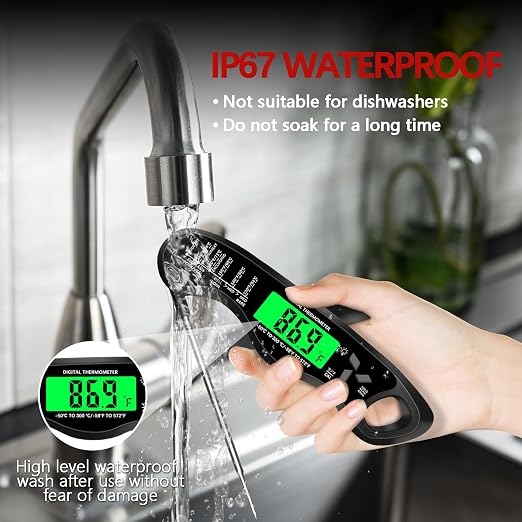 Meat Thermometer Digital，IP67 Waterproof Cooking Thermometer - Image 6
