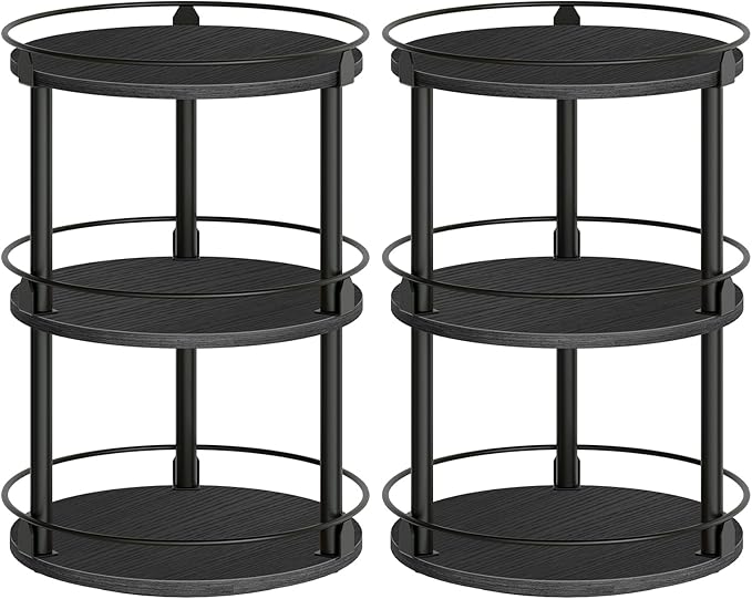 YATINEY Spice Rack, 3 Tier Turntable Organizer by Yatiney