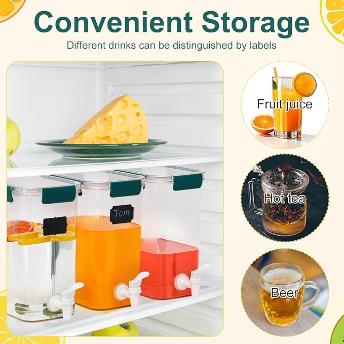 Mumufy 3 Set Plastic Drink Dispensers - Image 3