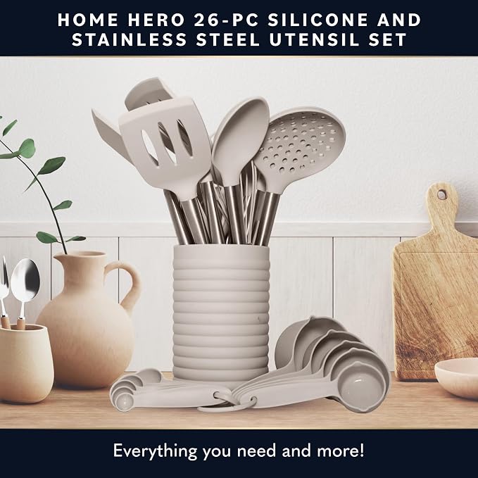 Home Hero Silicone Kitchen Utensils Set - Image 4