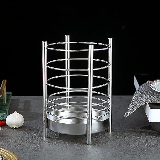 Kitchen Utensil Holder for Kitchen Counter, Stainless Steel Utensil Crocks - Image 3