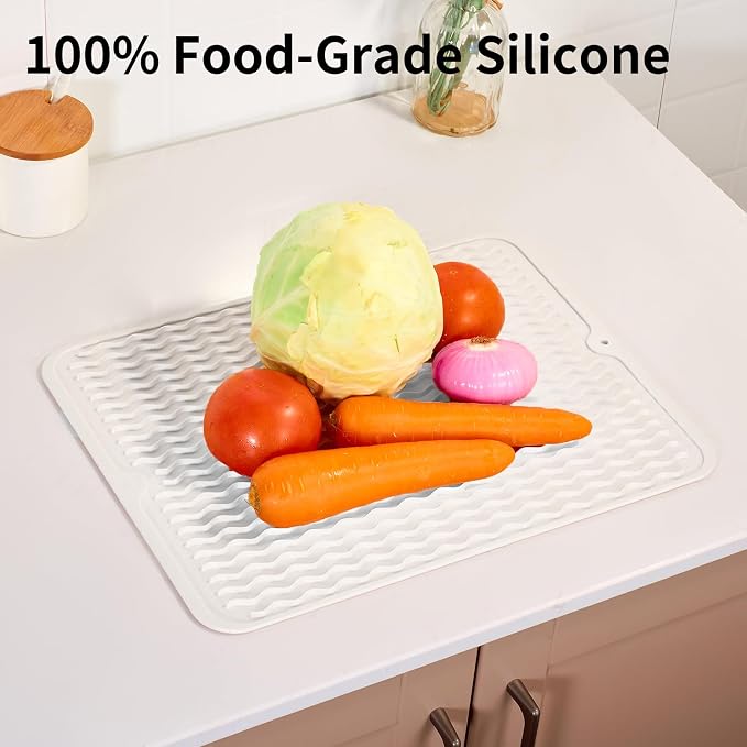 ZLR Silicone Dish Drying Mat & Heat Resistant Trivet - Image 9