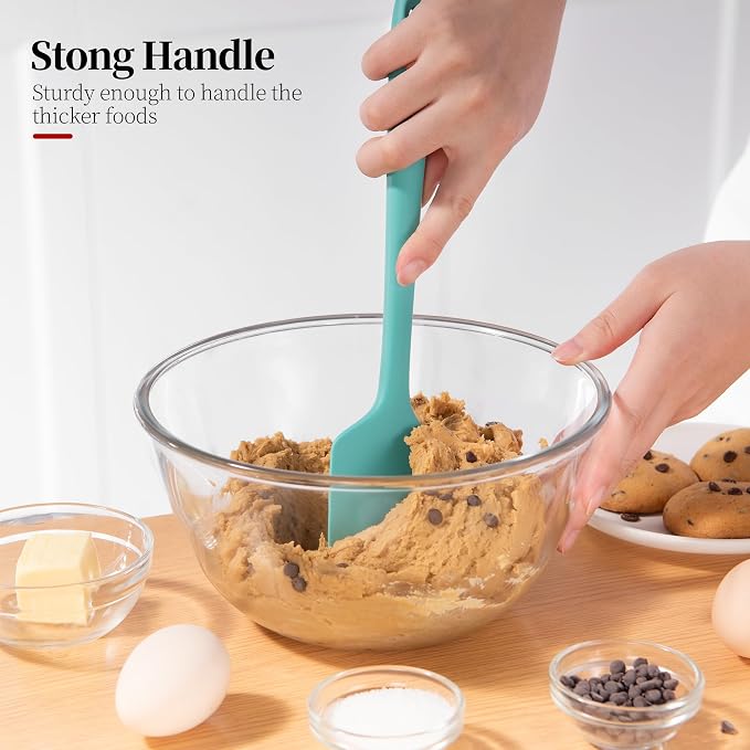 Heat Resistant Silicone Spatula Set of 3, Luxiwise 600ºF High Temp Baking - Image 5