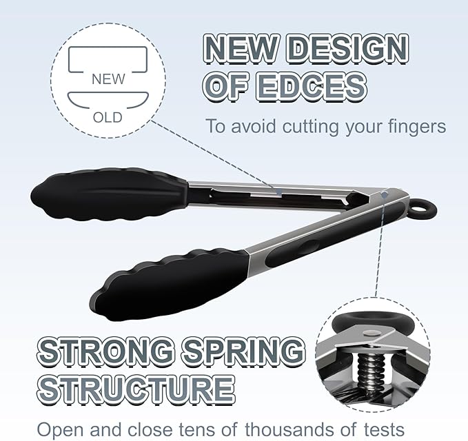 Premium Stainless Steel Heat Resistant Kitchen Tongs - Image 5