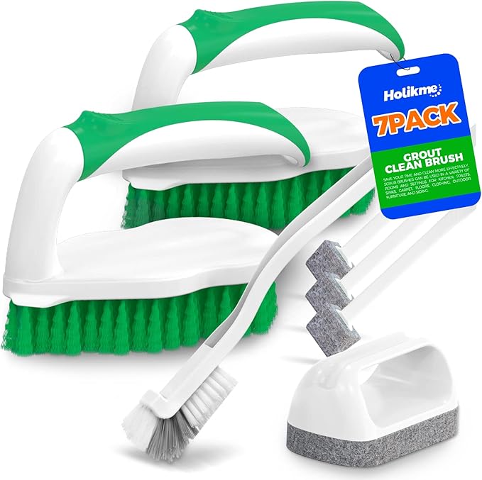 Holikme 7 Pack Deep Cleaning Brush Set, Scrub Pads by Holikme