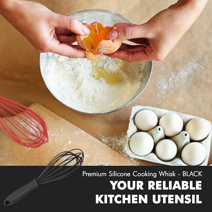 Chef Craft Premium Silicone Wire Cooking Whisk, 10.5 inch - Image 5